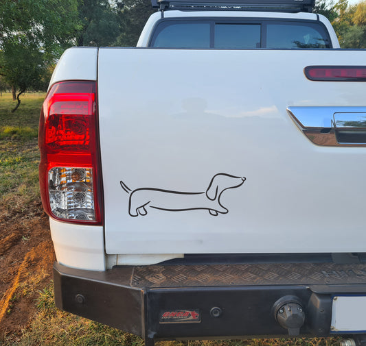 Dachshund Dog Worshond Hond V5 Car Wall Decal Sticker Art South Africa