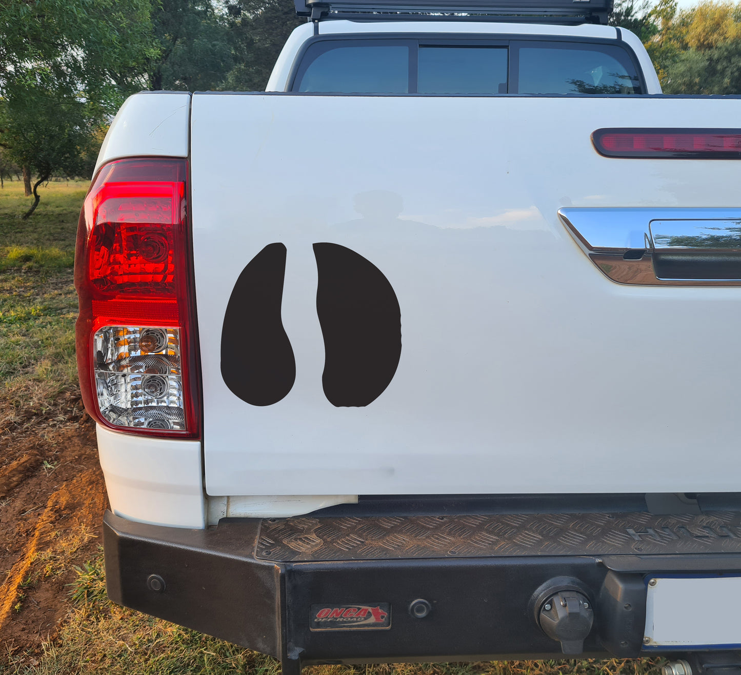 Eland Paw Pote Tracks Bakkie Car Vehicle Vinyl Decal Sticker Art