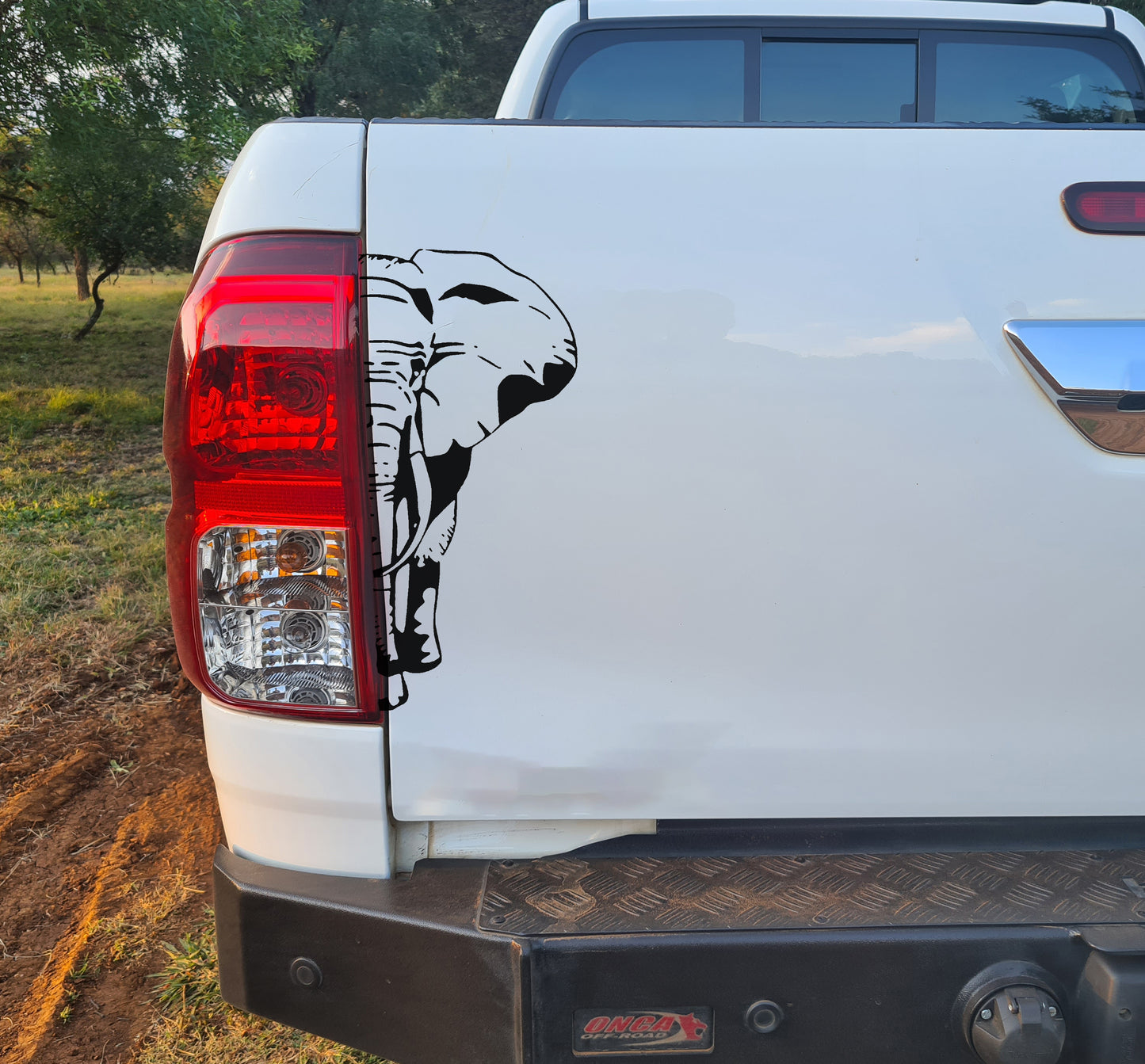 African Olifant Elephant Bakkie Car Vehicle Vinyl Decal Sticker Art