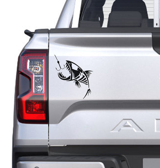 Fishing Visvang Boat Boot V20 Car Wall Decal Sticker Art South Africa