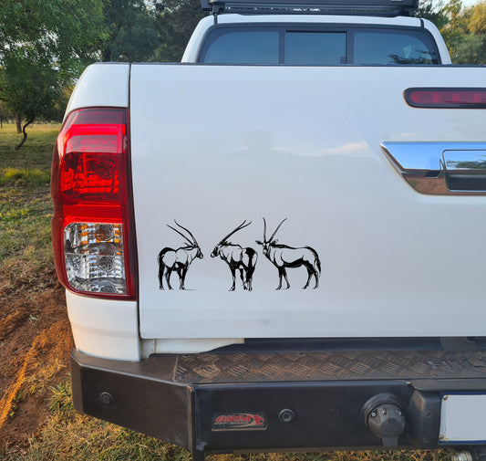 Oryx Gemsbok V2 Car Wall Decal Sticker Art South Africa