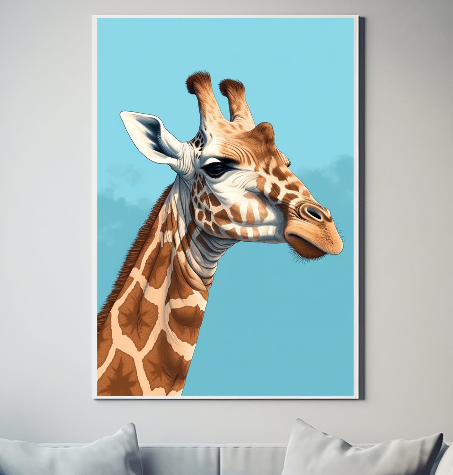 Giraffe Kameelperd Wildlife Decor Poster Wall Art