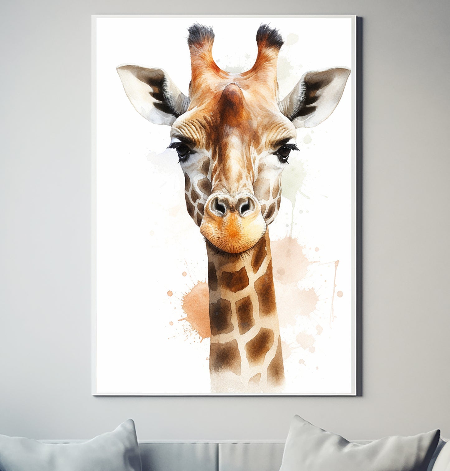 Giraffe Kameelperd V2 Wildlife Decor Poster Wall Art
