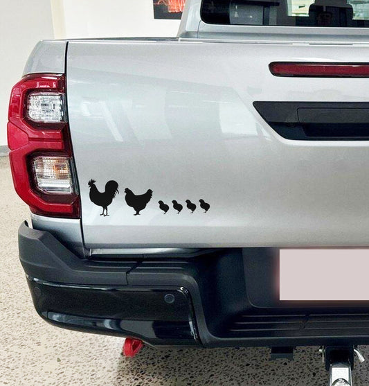 Chicken Hoender Boer Bakkie Car Wall Vinyl Decal Sticker Art