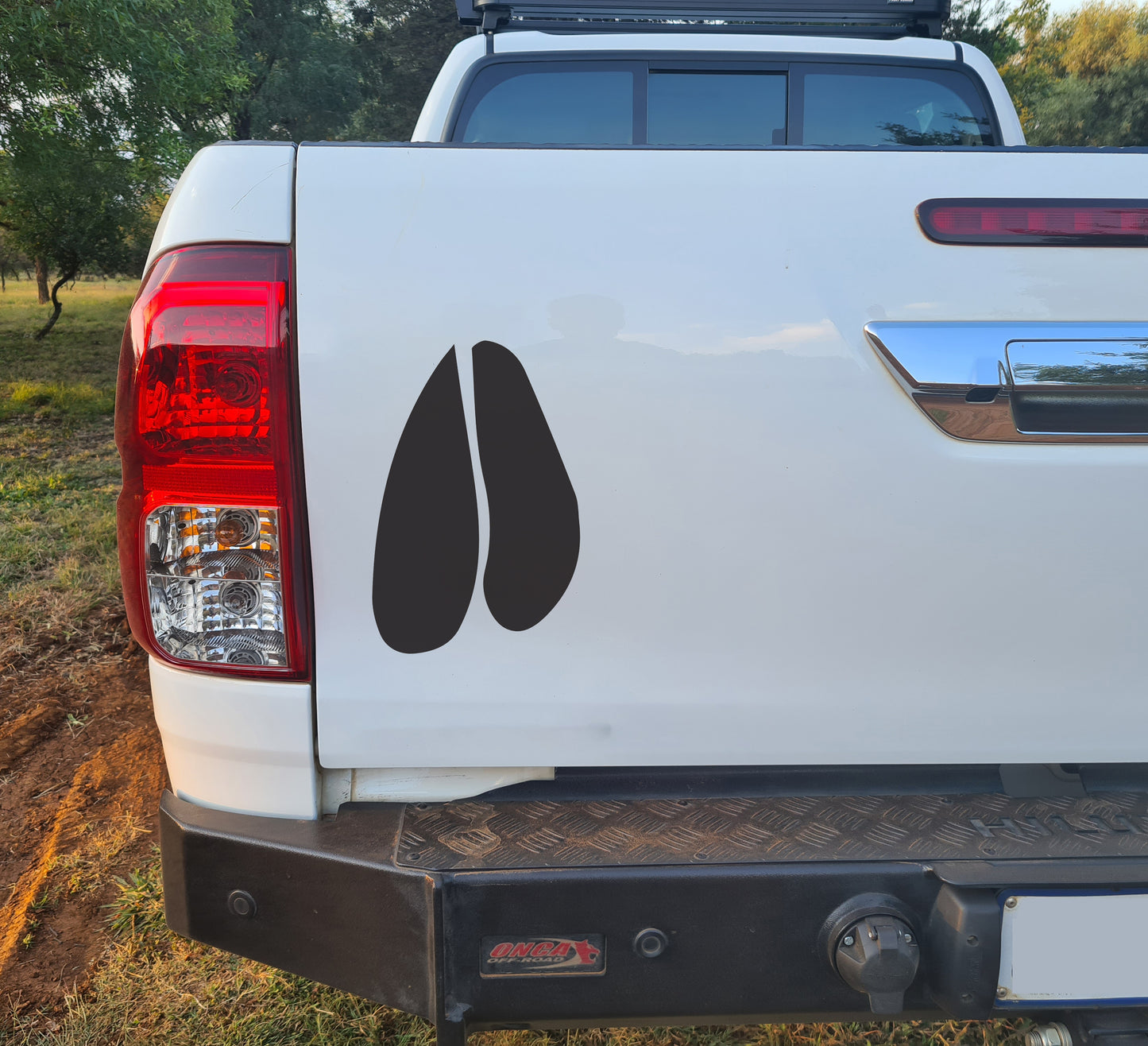 Impala Rooibok Paw Pote Tracks Bakkie Car Vehicle Vinyl Decal Sticker Art