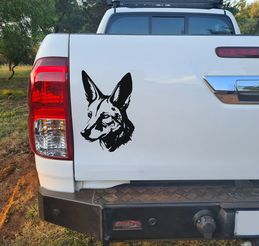 African Black-Backed Jackal Jakkels Bakkie Car Vehicle Vinyl Decal Sticker Art