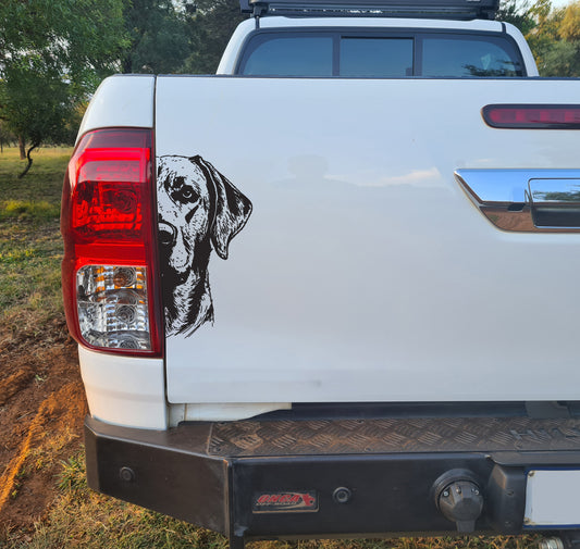 Labrador Hond V2 Dog Car Wall Decal Sticker Art South Africa
