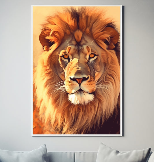 African Lion Leeu V12 Wildlife Decor Poster Wall Art
