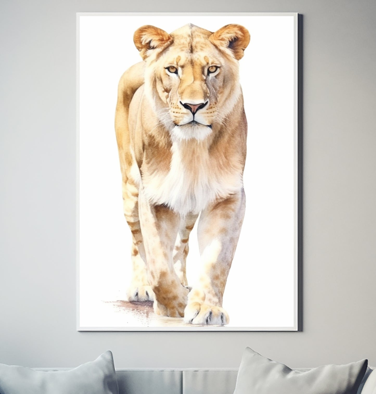 African Lion Leeu V23 Wildlife Decor Poster Wall Art
