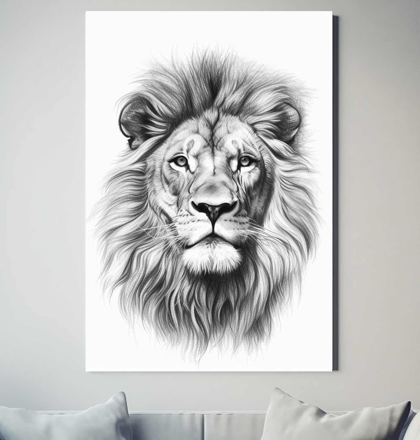 African Lion Leeu V3 Wildlife Decor Poster Wall Art
