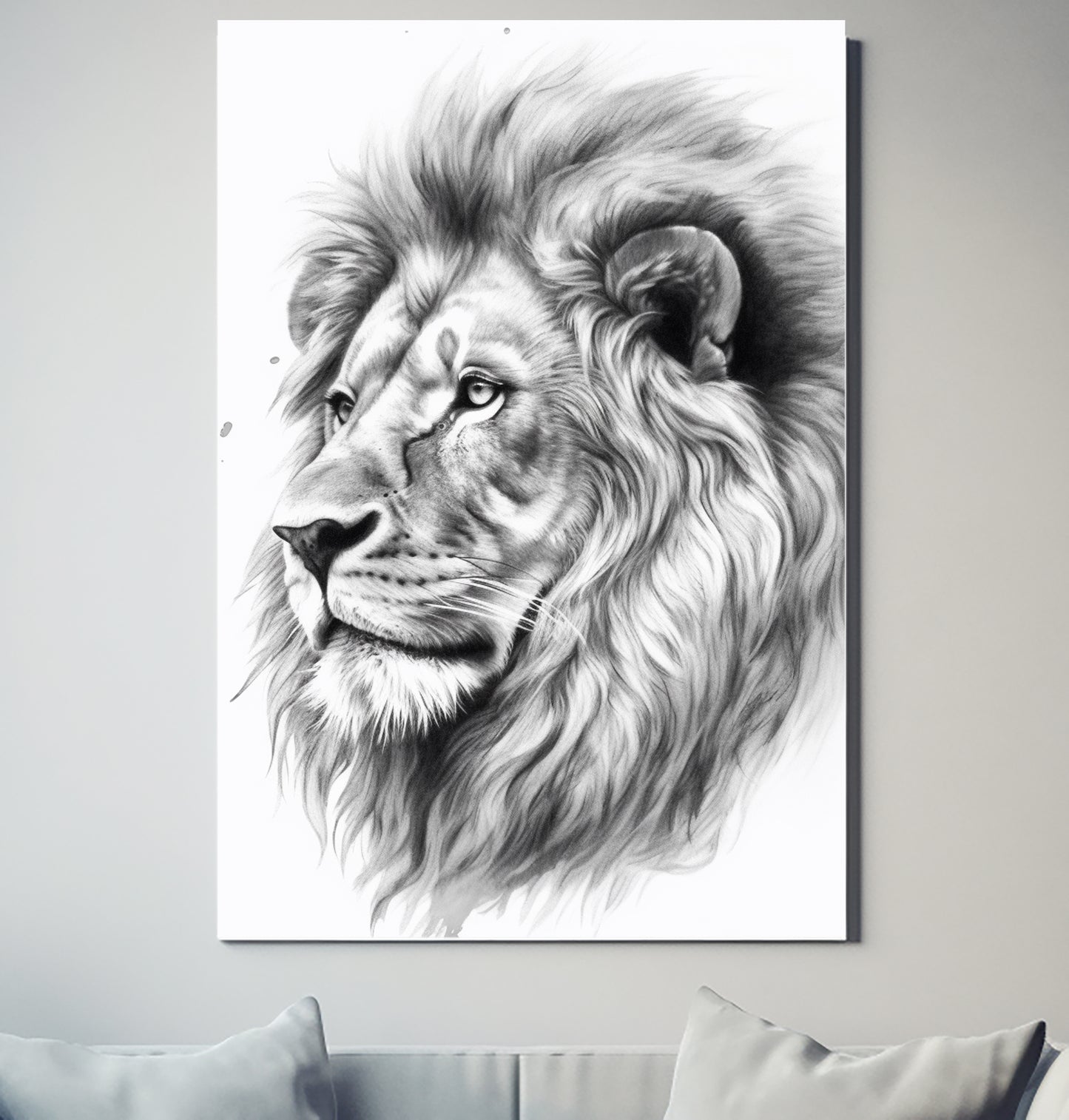 African Lion Leeu V4 Wildlife Decor Poster Wall Art