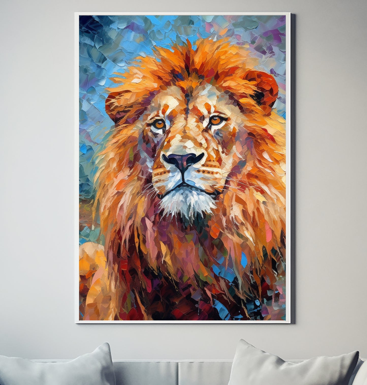 African Lion Leeu V7 Wildlife Decor Poster Wall Art