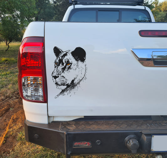 Lioness Leeu Wyfie Bakkie Car Vehicle Vinyl Wall Decal Sticker Art