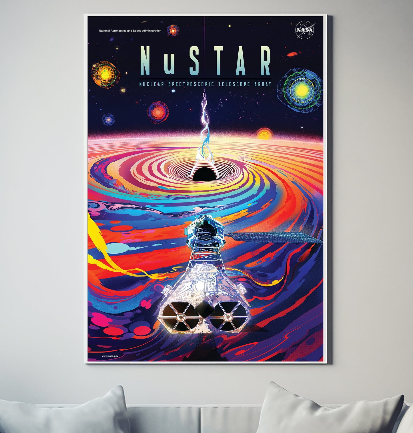 Nu Star Space Poster Vintage Retro Decor Poster Wall Art South Africa