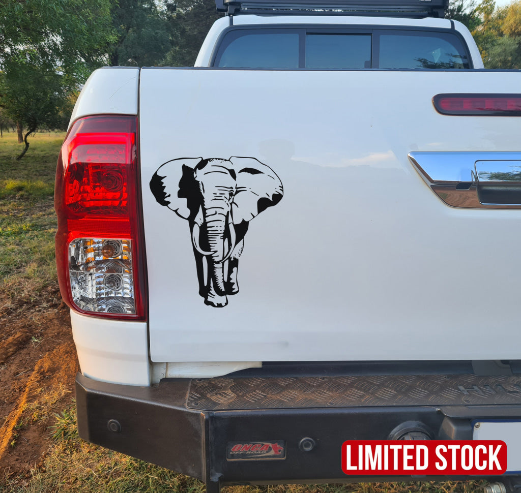 Olifant Elephants Bull Bakkie Car Vehicle Vinyl Decal Sticker Art Stickers