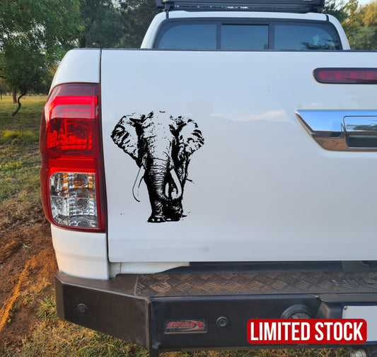 Olifant Elephants Bull #2 Bakkie Car Vehicle Vinyl Decal Sticker Art Stickers