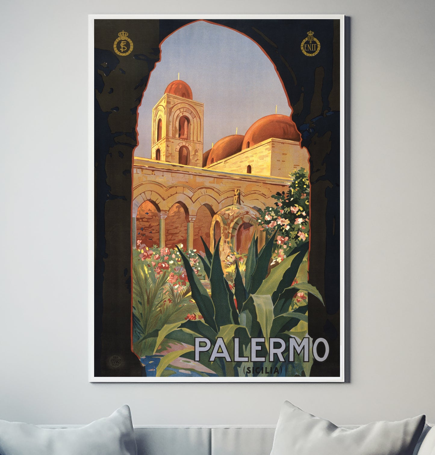 Palermo (Sicilia) Vintage Retro Decor Poster Wall Art South Africa