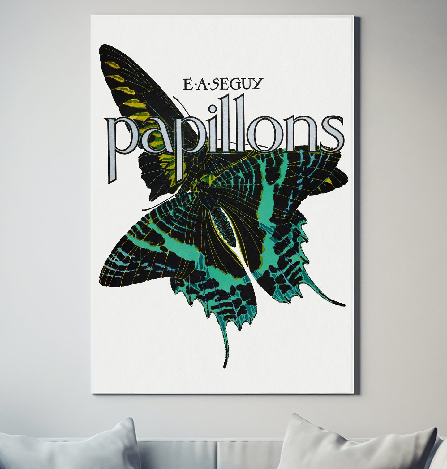 Papillons Butterfly Vintage Retro Decor Poster Wall Art South Africa
