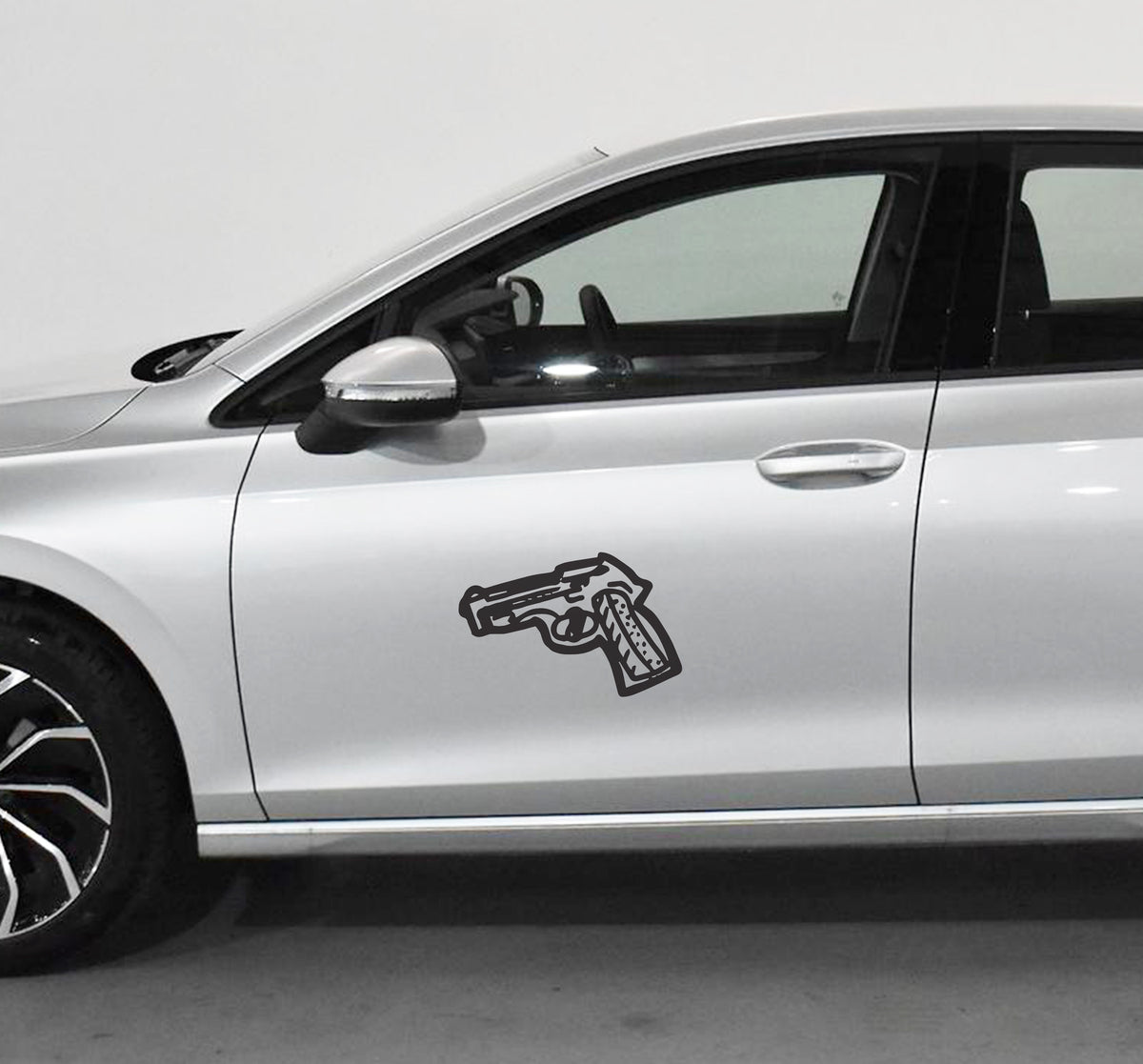 Gun Pistol VW Volkswagen Polo Vivo Accessories Decal Sticker South Afr ...