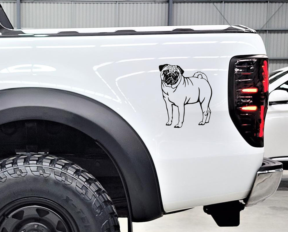 Pug Dog Hond V2 Wall Decal Sticker Art South Africa