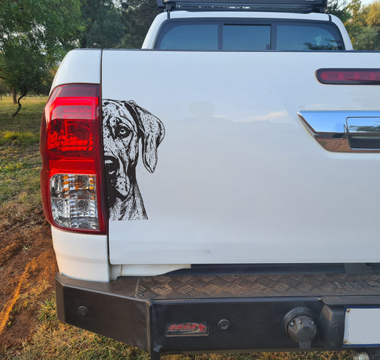 Rhodesian Ridgeback Hond Dog V4 Car Wall Decal Sticker Art South Africa