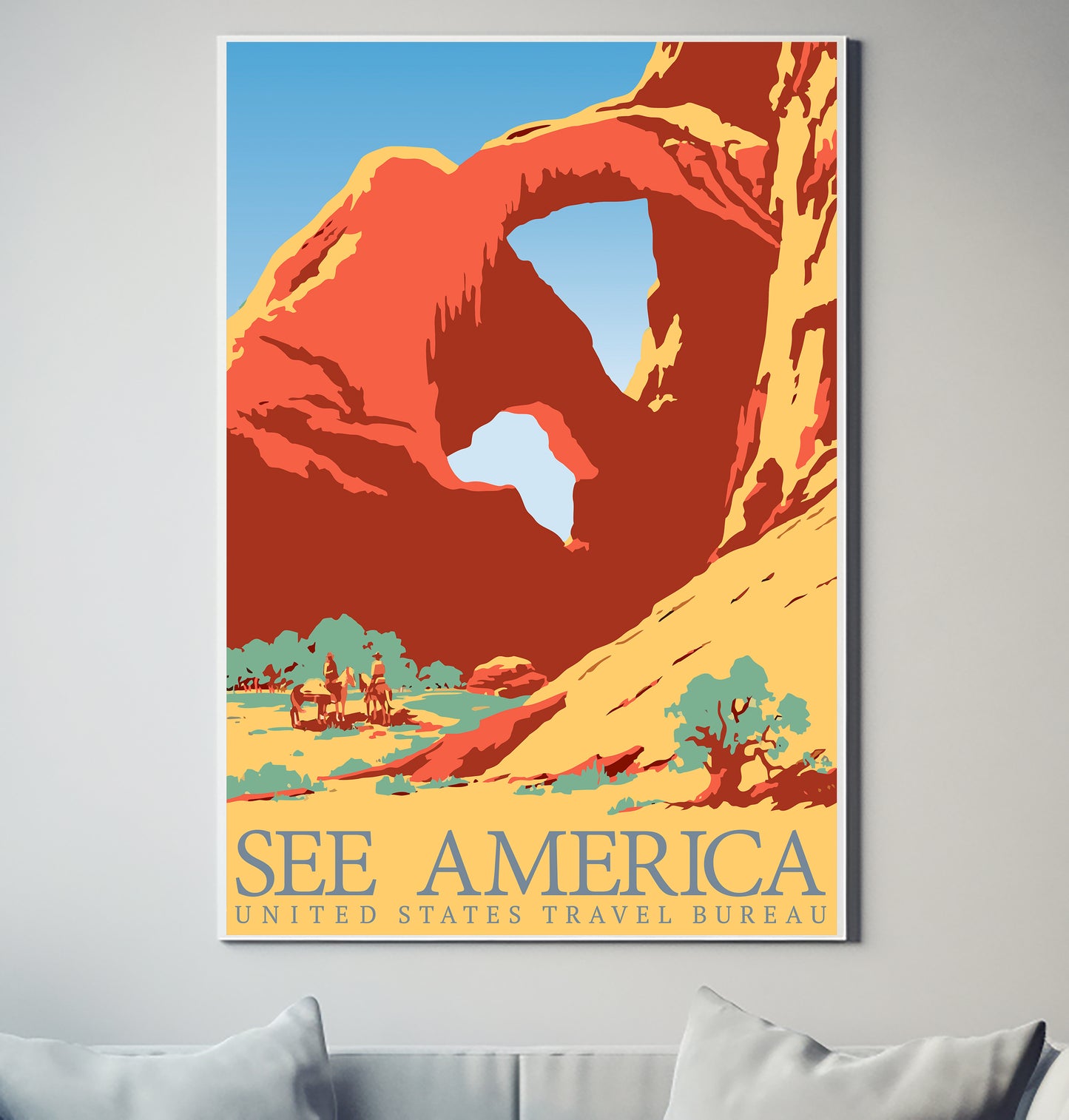 See America Travel Vintage Retro Decor Poster Wall Art South Africa