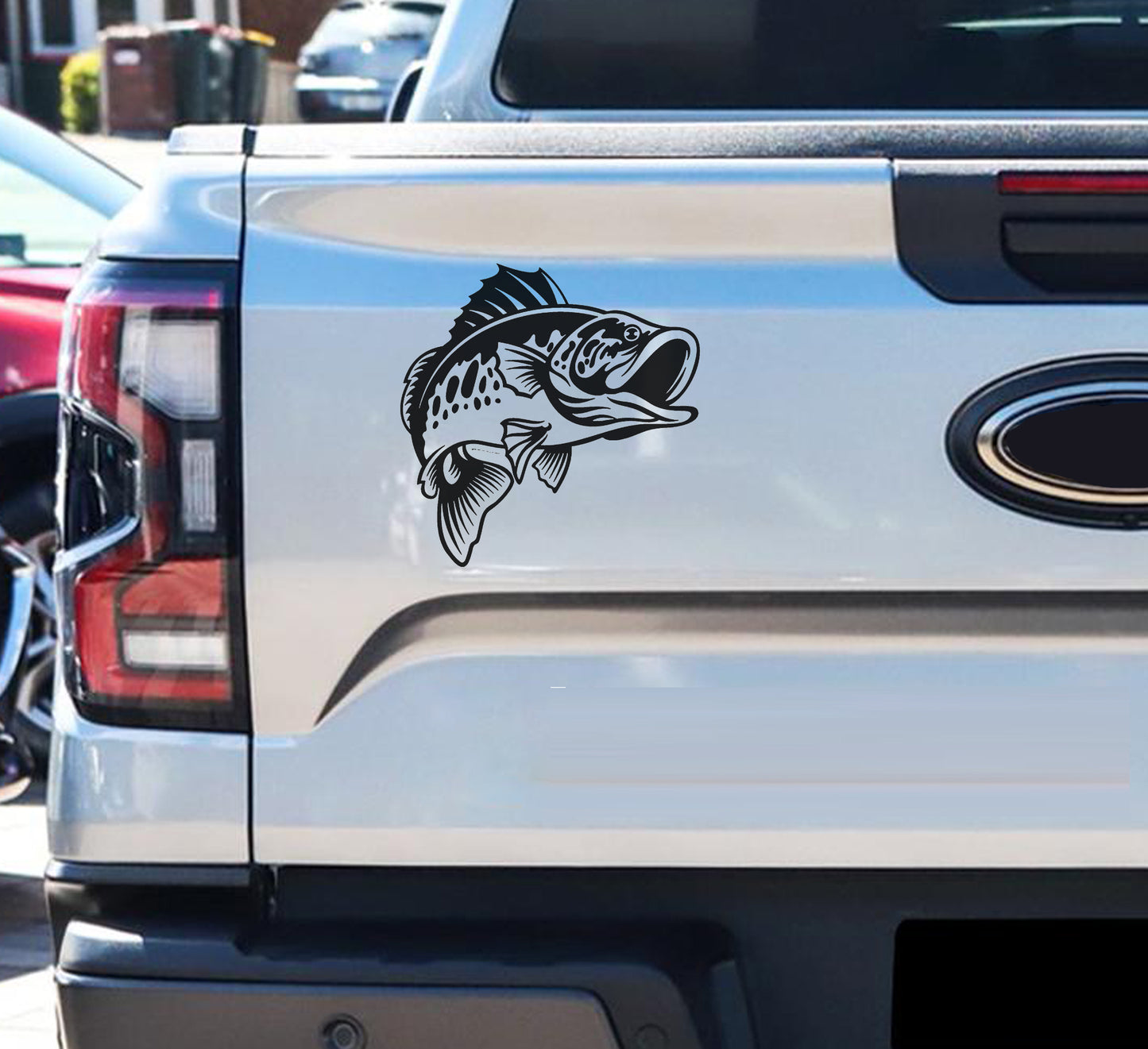 Kleinbekbaars Smallmouth Fish Vis Bass Bakkie Car Wall Vinyl Decal Sticker Art