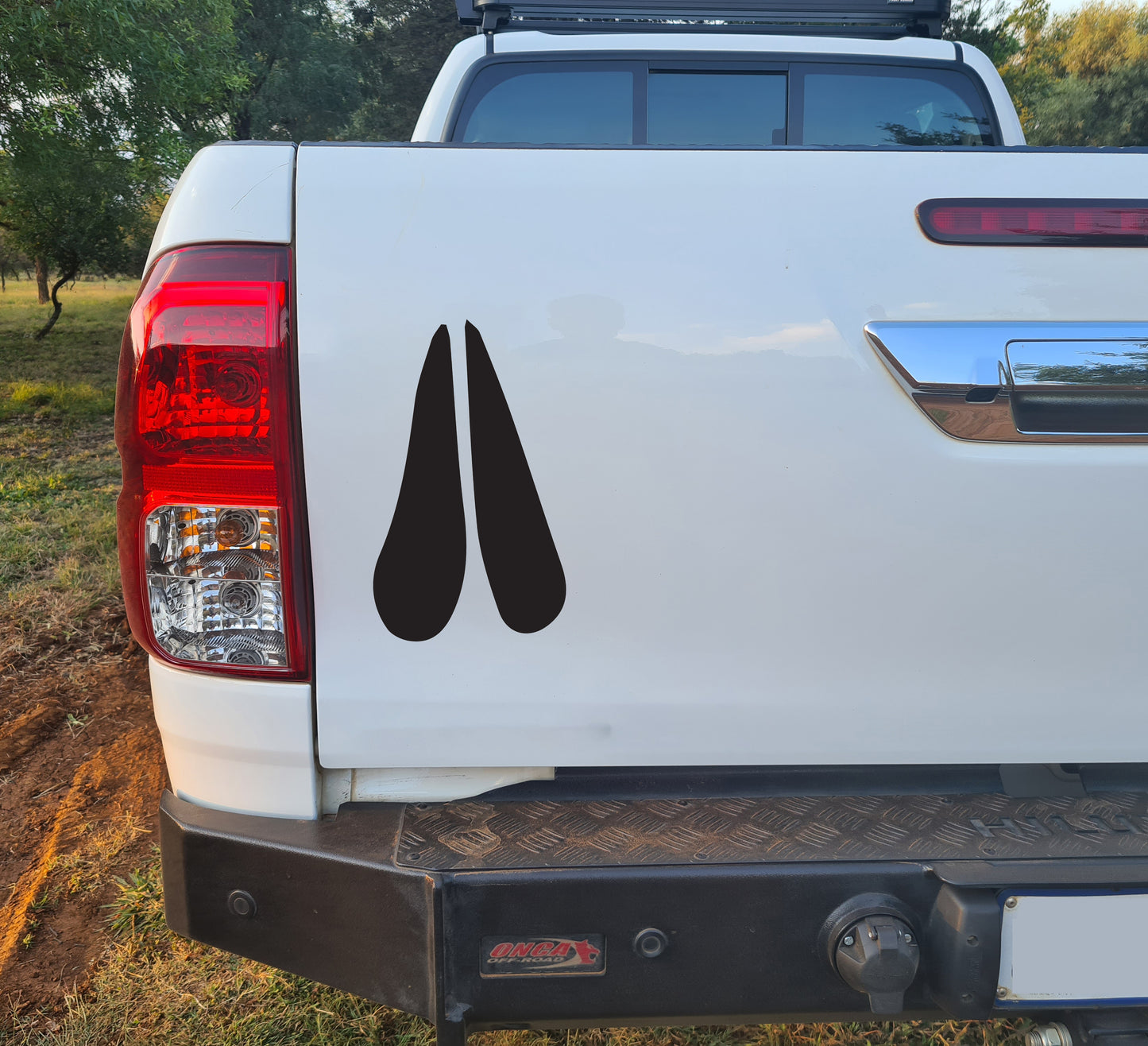 Steenbok Paw Pote Tracks Bakkie Car Vehicle Vinyl Decal Sticker Art