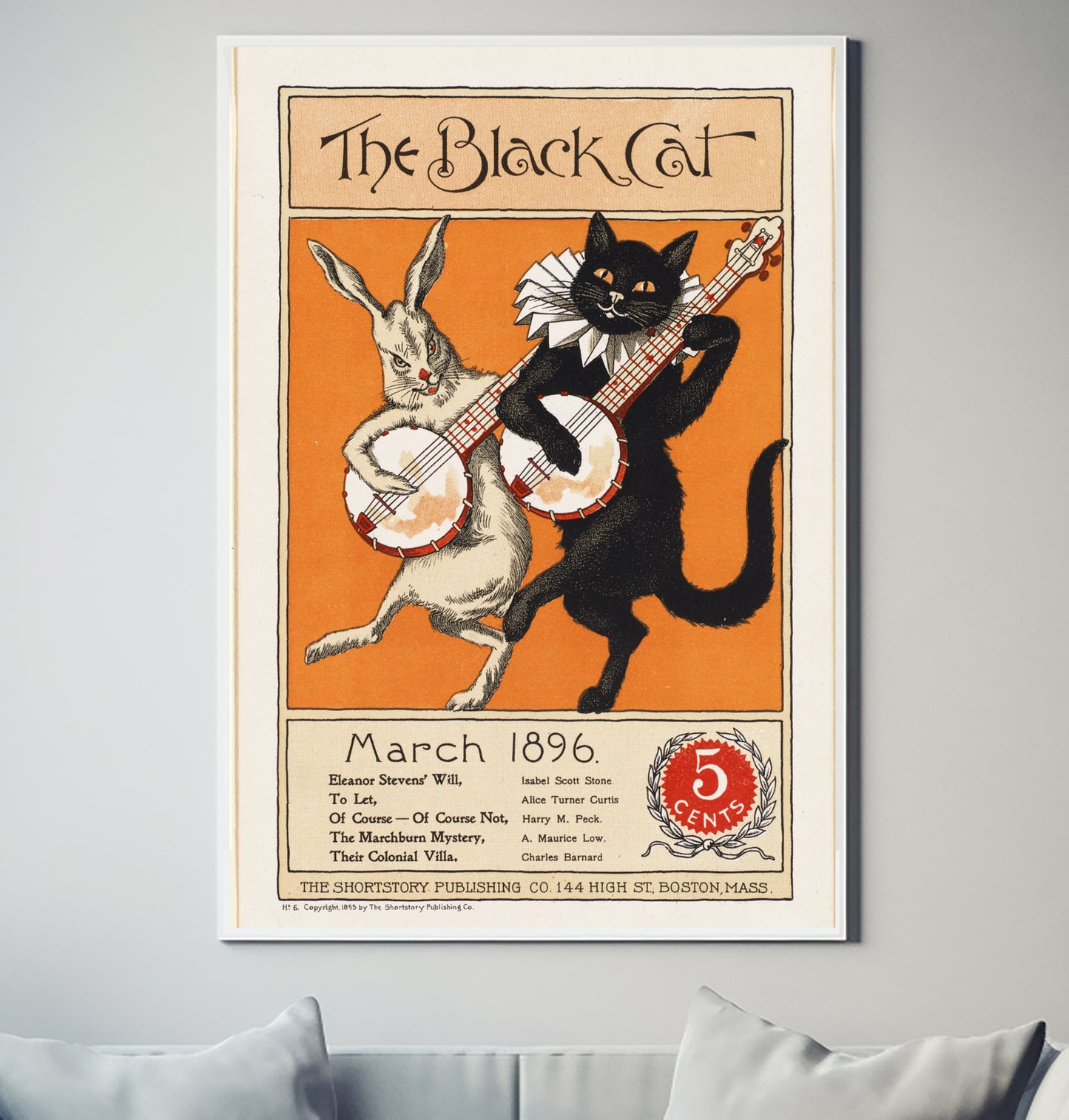 The Black Cat Vintage Retro Decor Poster Wall Art South Africa