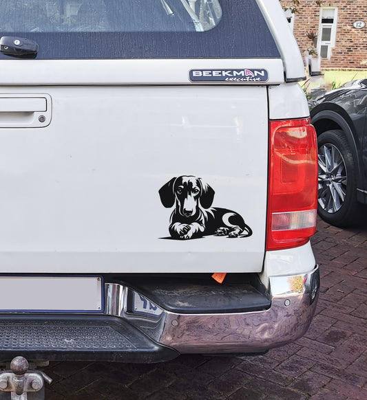 Dachshund Dog Worshond Hond V1 Car Wall Decal Sticker Art South Africa