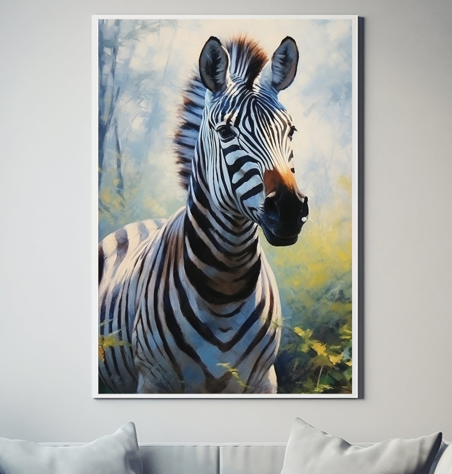 African Zebra V3 Wildlife Decor Poster Wall Art