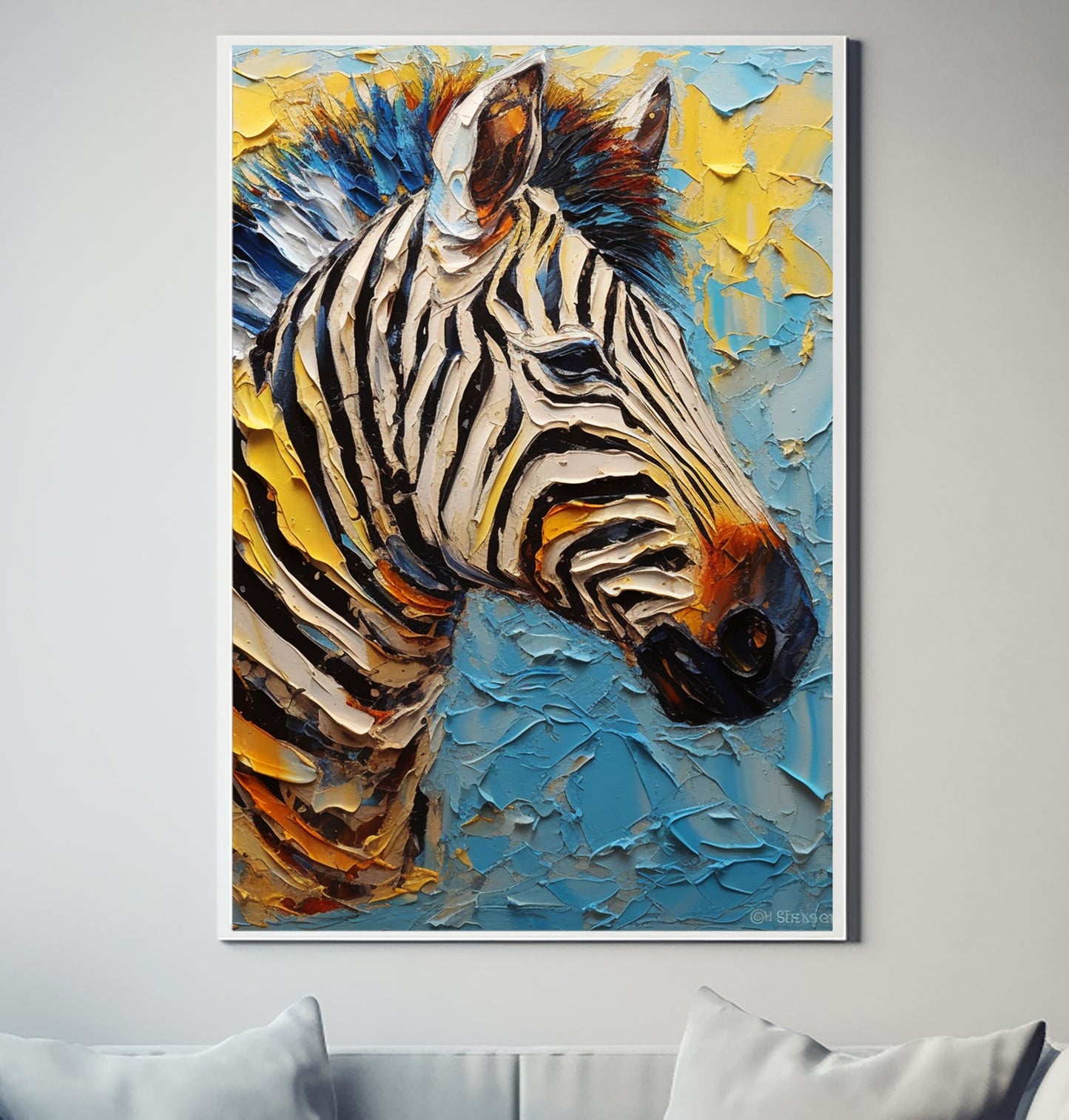 Copy of African Zebra V6 Wildlife Decor Poster Wall Art