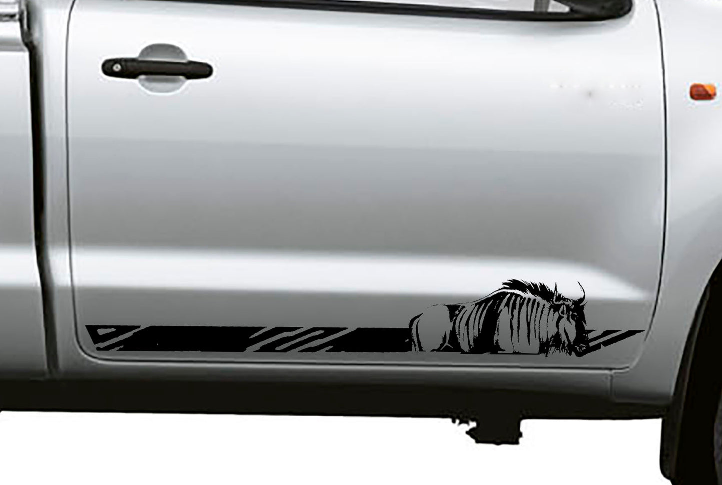 1 Set of 2 Toyota Hilux | Ford Ranger | Wildebeest Vinyl Decal Sticker