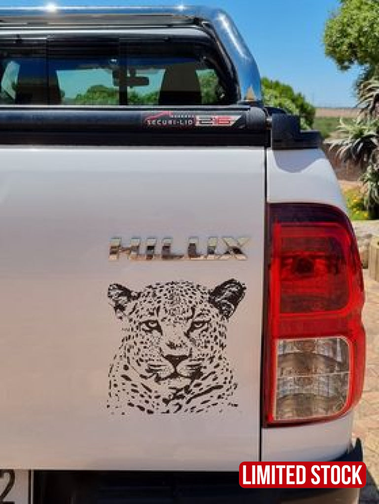 African Leopard Luiperd Head Vinyl Decal Sticker