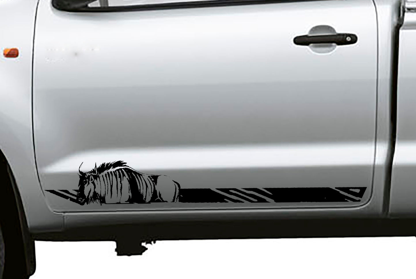 1 Set of 2 Toyota Hilux | Ford Ranger | Wildebeest Vinyl Decal Sticker