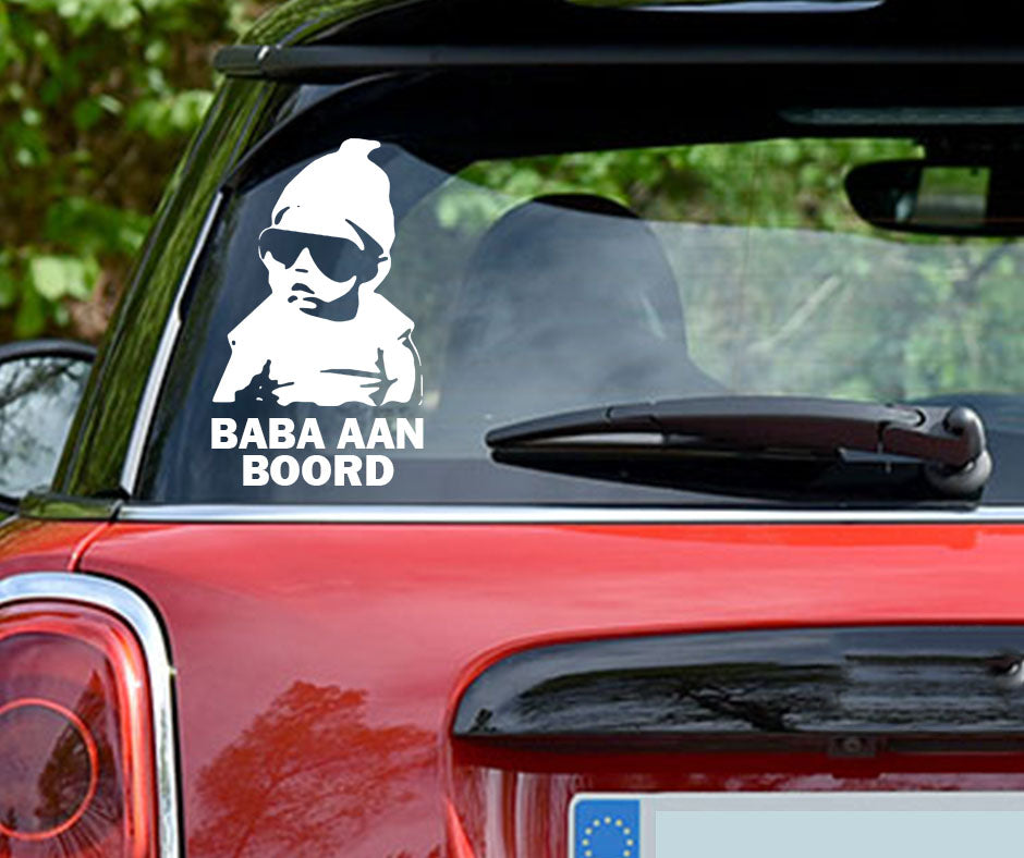 Afrikaans Baba aan Boord Baby on Board Vinyl Decal Sticker Sign SA
