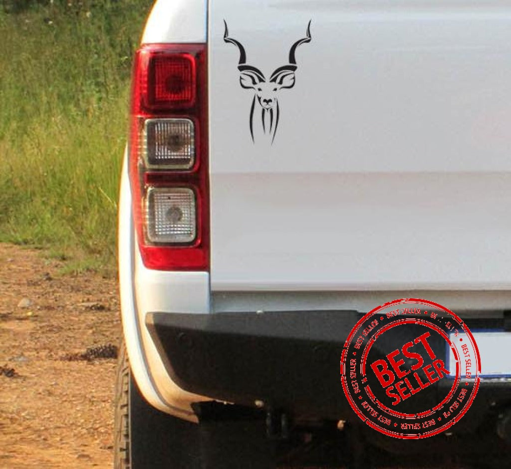 Kudu Head Vinyl Sticker
