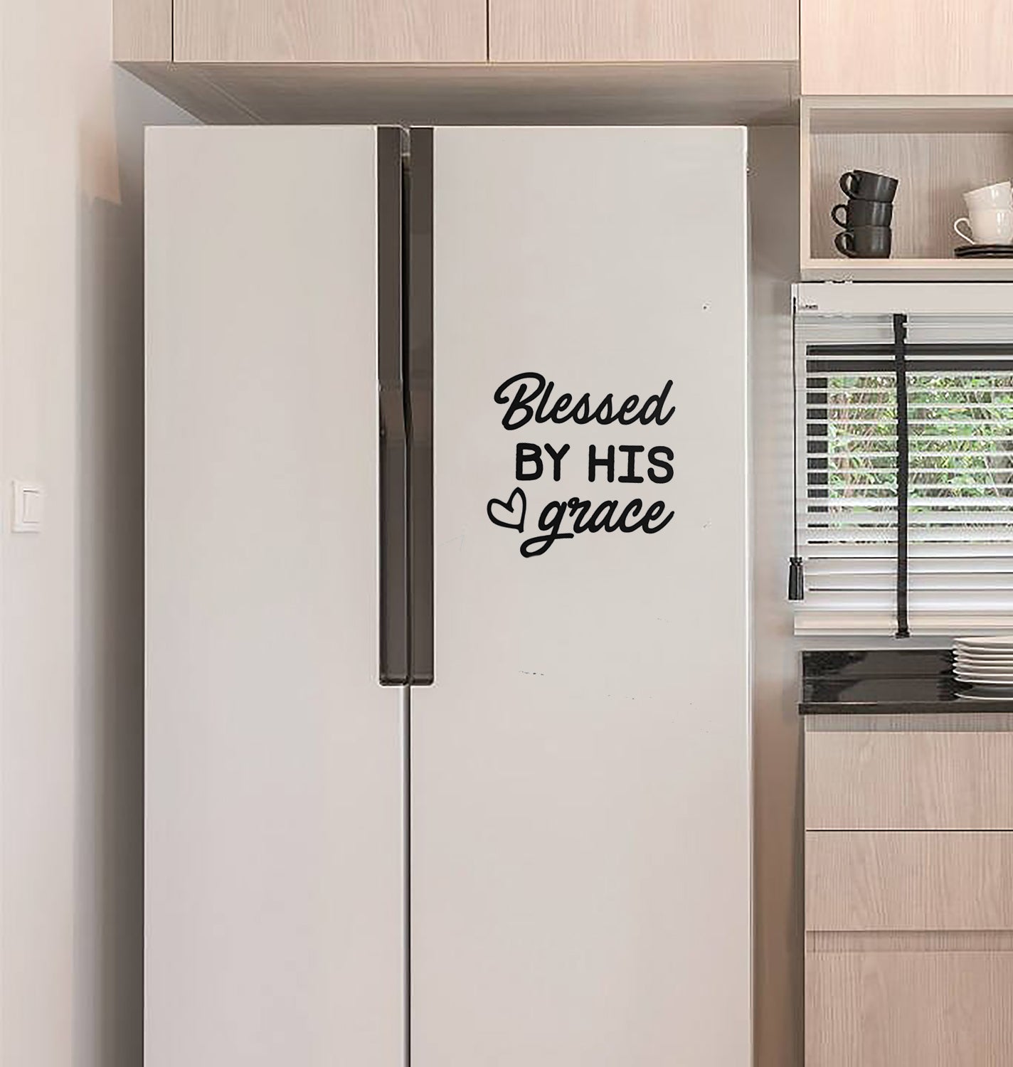 Blessed by his Grace, Playroom Decal Sticker - Home Decal Sticker - Home Decor Sticker - Wall Decal Sticker - Christian Vinyl Decal Sticker