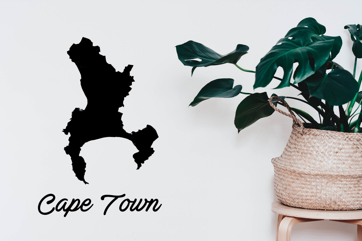 Cape Town Map Bakkie, Wall, Kitchen, Lounge, Bathroom Western Cape Vinyl Decal Sticker Decor