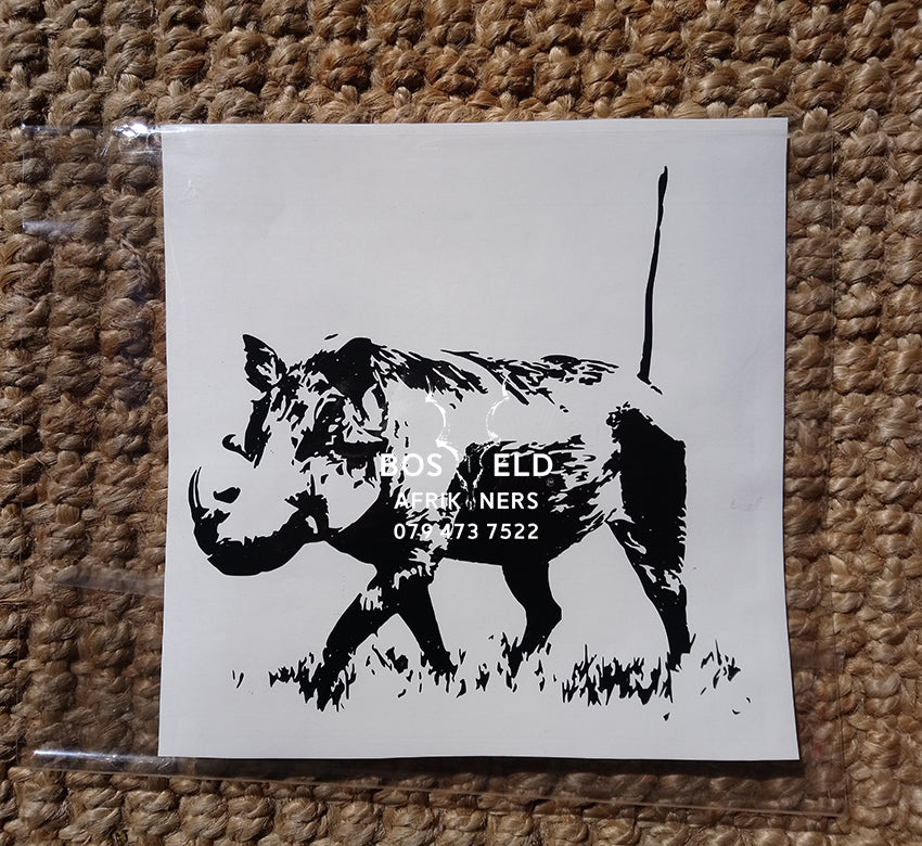 Full Warthog Vlakvark Vinyl Sticker Decal