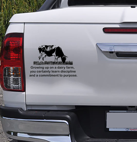 New Zealand Dairy Cow Farm Vinyl Decal Sticker