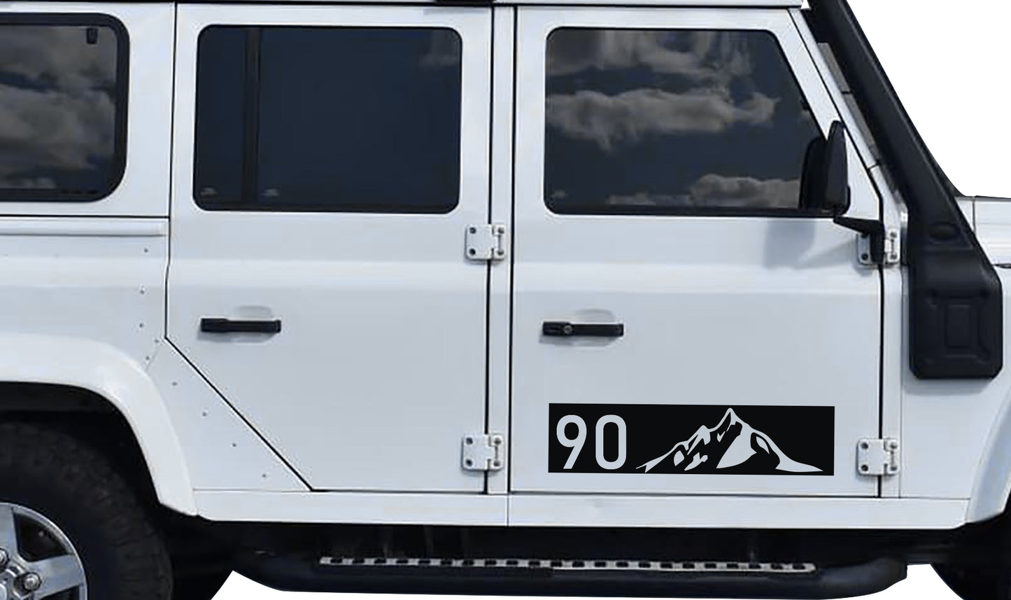 Mountain #3 Land Rover Defender 90 Vinyl Decal Sticker Graphics Kit SA