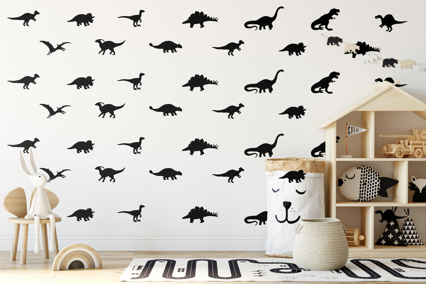 Dinosaur Boy Girl Baby Kids Bedroom Wall Art Decal Sticker Decor SA