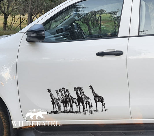 Tower of Giraffes Kameelperde Bakkie Car Vinyl Decal Sticker Art