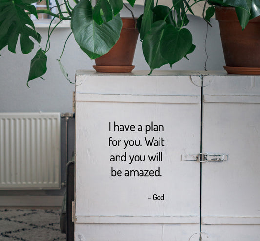 I Have a Plan For You Christian Quote Scripture Vinyl Decal Sticker