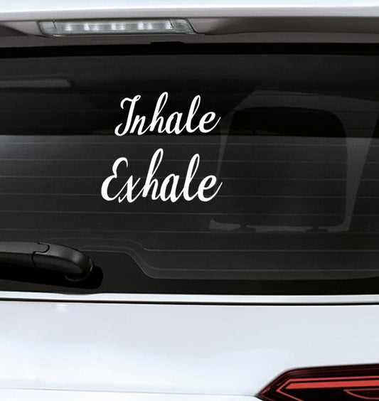 Inhale Exhale Vinyl Decal Sticker