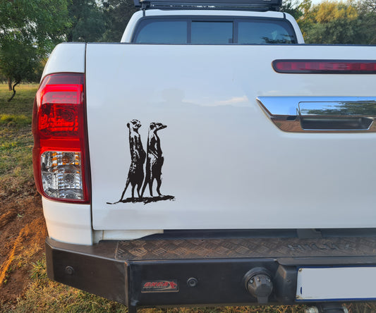 African Meerkat Suricata V4 Bakkie Car Vinyl Decal Sticker Art SA