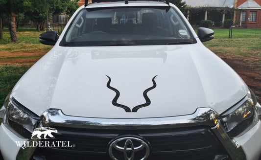 Kudu Bok Horings Horns Bakkie Vehicle Vinyl Decal Sticker Kit