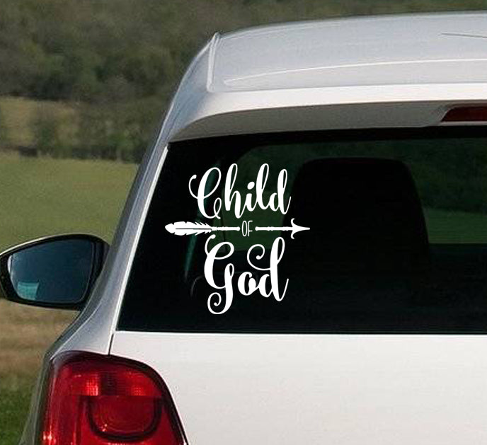 Child of God Christian Quote Bible Verse Scripture Wall Decal Art