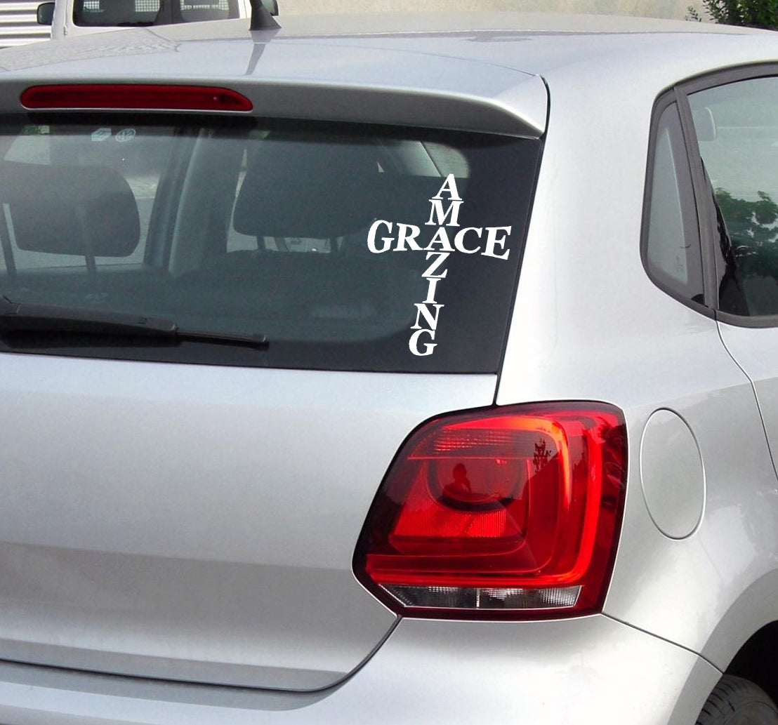 Amazing Grace Vinyl Sticker